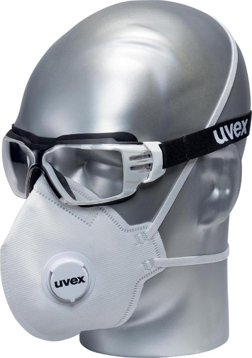 Actual product image Uvex Safety silv-Air class.3310 8763310 Fine dust mask with valve FFP3 15 pcs. DIN (FFP3, 15 x)