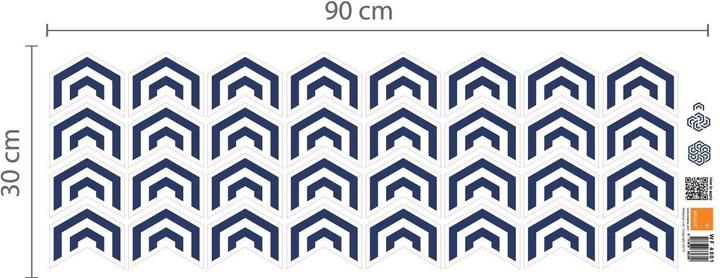 Image du produit Walplus Motif de géométrie polygonale (90 x 30 cm)