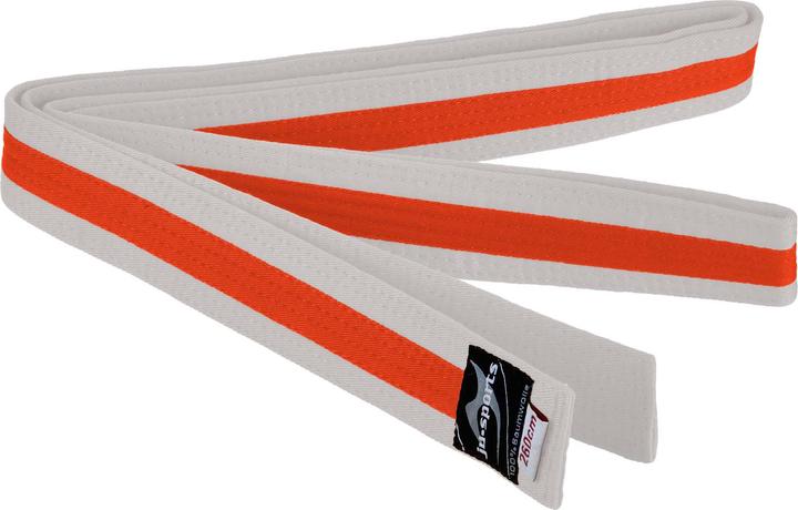 Actual product image Ju-Sports Budo belt white/orange/white