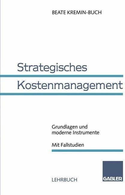 Actual product image Strategisches Kostenmanagement (German, Beate Kremin-Buch, 1998)