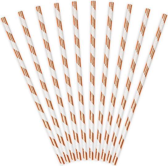 Immagine prodotto Partydeco Cannucce a righe rosa chiaro (10 x)