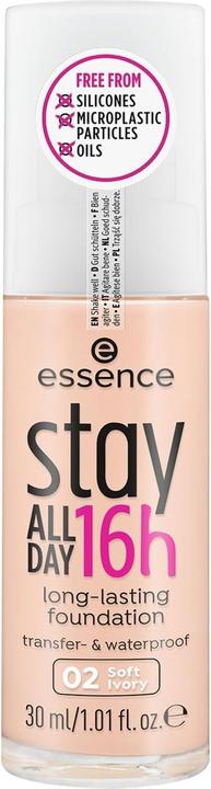 essence Foundation Stay All Day 16h Long-Lasting 02 Soft Ivory (02 Soft Ivory)
