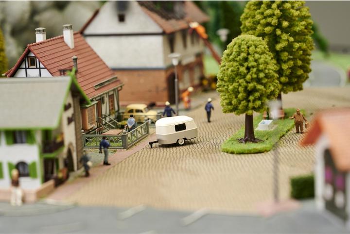 Actual product image Carson Modellsport 1:87 Caravan with trailer hitch 1:87 Trailer