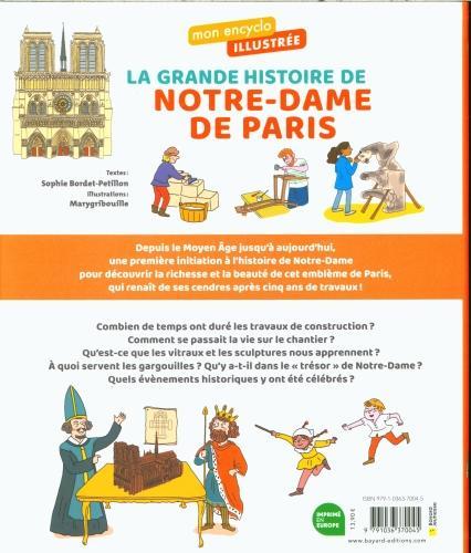 Actual product image Bayard Jeunesse La grande histoire de Notre-Dame de Paris (French, Bordet-Petillon Sophie, 2024)