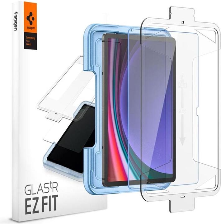 Productafbeelding Spigen Glass.TR Sam Tab S9+ Plus 12.4" X810/X816B "EZ FIT" szkło hartowane AGL06999 (1 Stuk, Galaxy Tab S9 Plus)