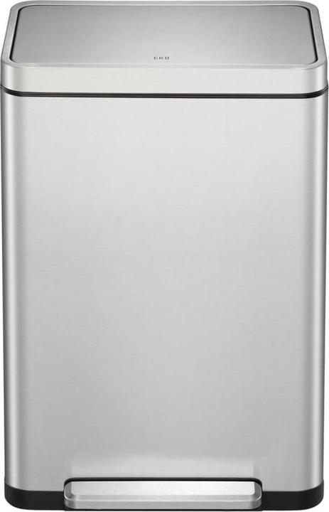 Produktbild EKO Mülltrennsystem X-Cube Tretmülleimer Edelstahl 2 x 20 L aus gebürstetem Edelstahl mit extra bre (40 l)