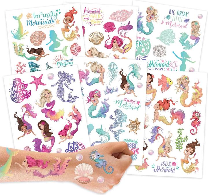 Immagine prodotto Papierdrachen Tatuaggi metallici - Sirene