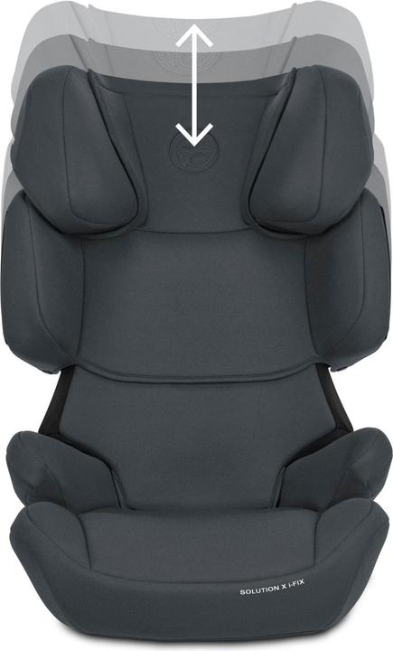 Produktbild Cybex SOLUTION X I-FIX Cobblestone Grey | dark grey (Kindersitzerhöhung, ECE R129/i-Size Norm)