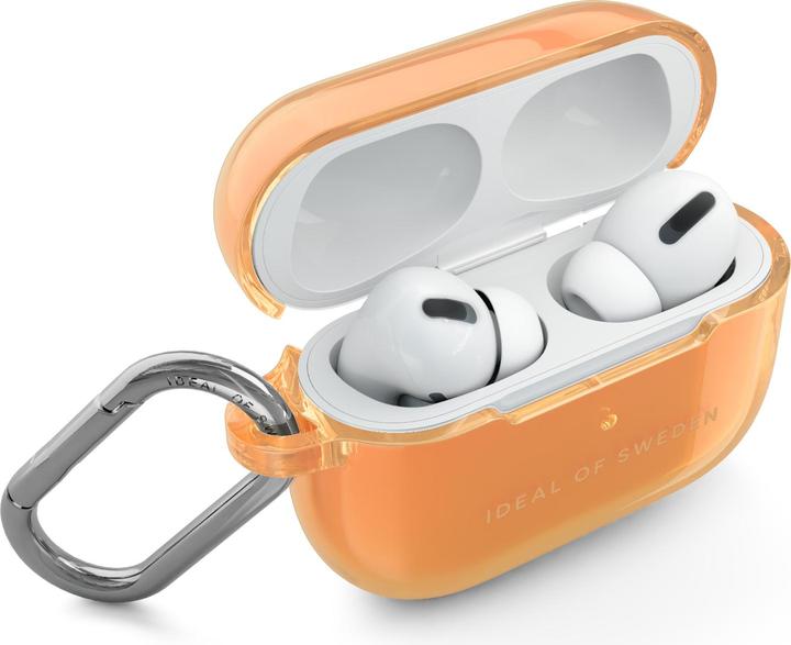 Produktbild iDeal Of Sweden Airpods Pro laadimiskarbiümbris (1/2 gen) Clear Case, Orange Spritz (Kopfhörer Hülle)
