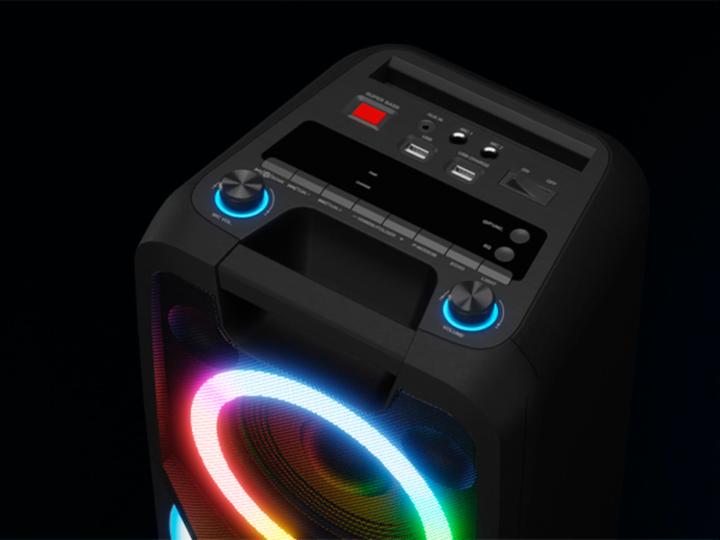 Actual product image Medion MD 44468 Party loudspeaker black (15 h, Electrical connection, Rechargeable battery operated)