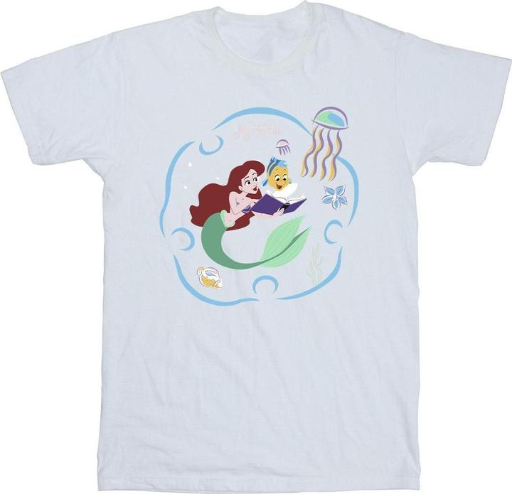 Disney The Little Mermaid Reading A Book TShirt Mädchen