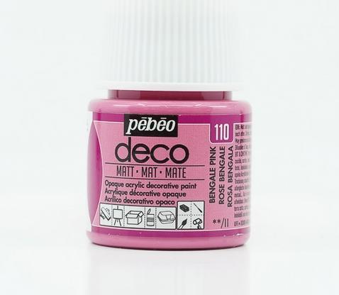 Produktbild Pebeo Deco Matte Acrylfarben (Bengalrosa, 45 ml)