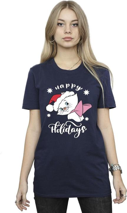 Produktbild Disney Die Aristocats Frohe Feiertage Baumwolle Boyfriend TShirt (L)