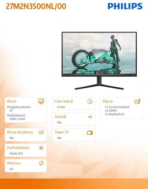 Image du produit Philips Evnia 27M2N3500NL (2560 x 1440 pixels, 27")