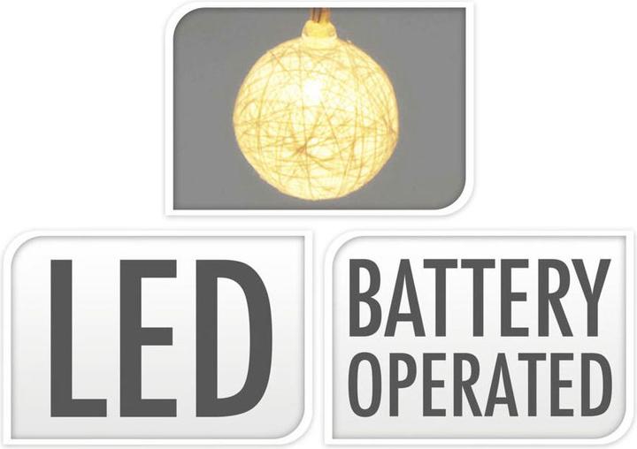 Actual product image Light chain with craft balls, 150 cm (1.50 m)