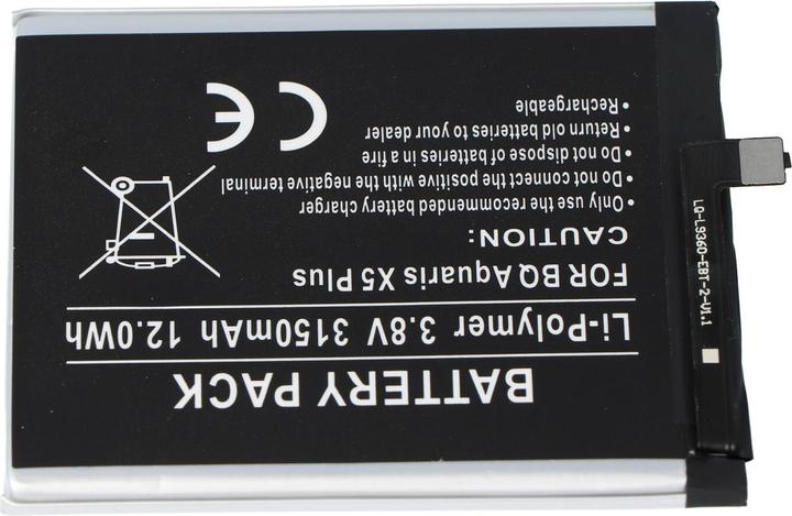 Immagine prodotto AccuCell Batteria BQ Aquaris X5 Plus, 3200