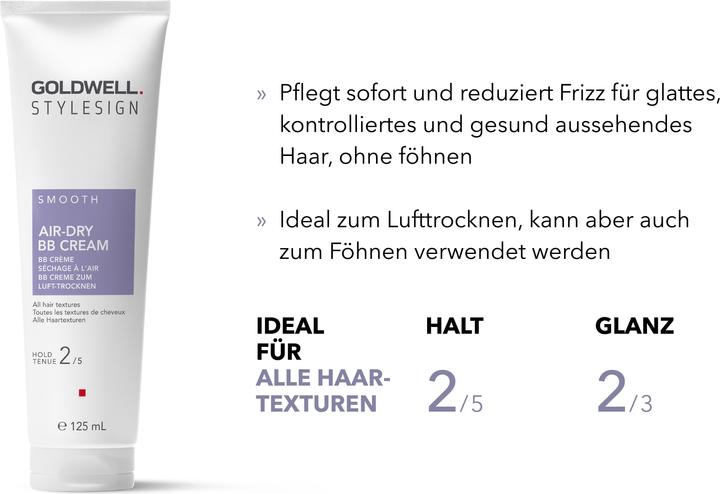 Actual product image Goldwell StyleSign Smooth BB cream for air drying (Hair cream, 125 ml)