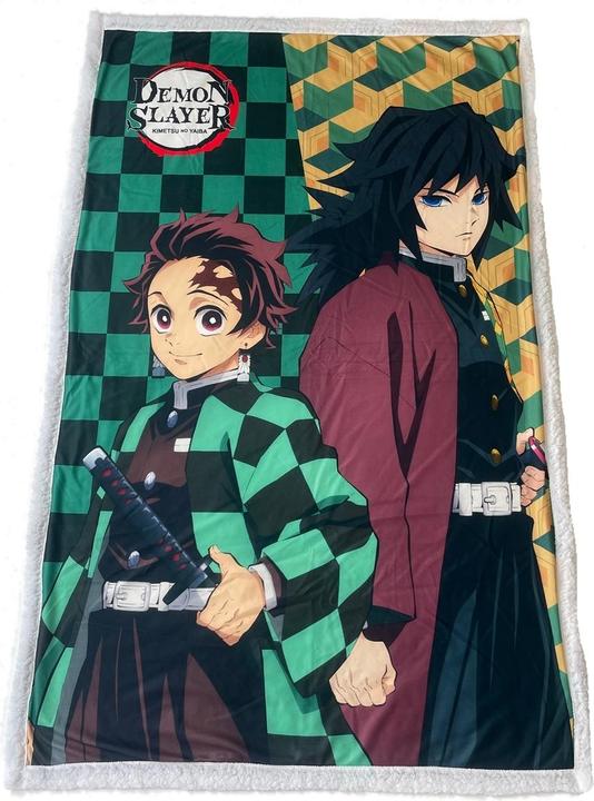 Produktbild Homadict PLAID SHERPA 100X150 CM DEMON SLAYER TANJIRO & TOMIOKA