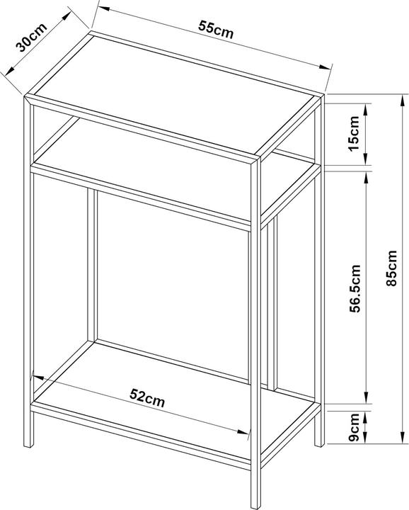 Produktbild En.Casa Kumlinge (55 x 30 x 85 cm)