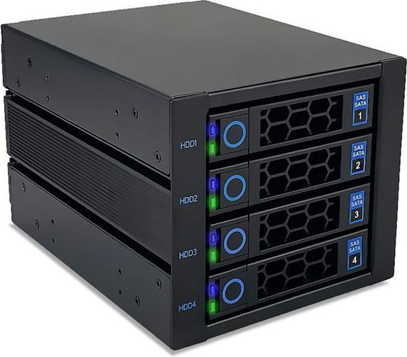 Actual product image Fantec WR-C3141-12G Backplane for 4x 3.5/2.5 HDD/SSD (3.5", 2.5")