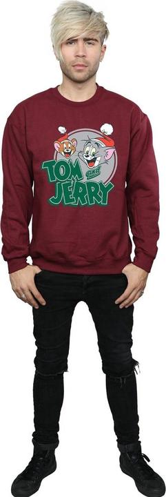 Actual product image Tom & Jerry Mens Christmas Greetings Sweatshirt (S)