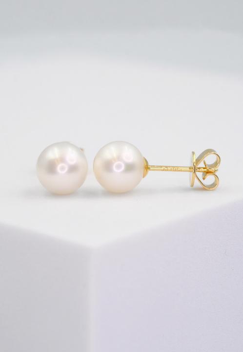 Actual product image Muau Stud earrings (750/18 K Yellow gold)