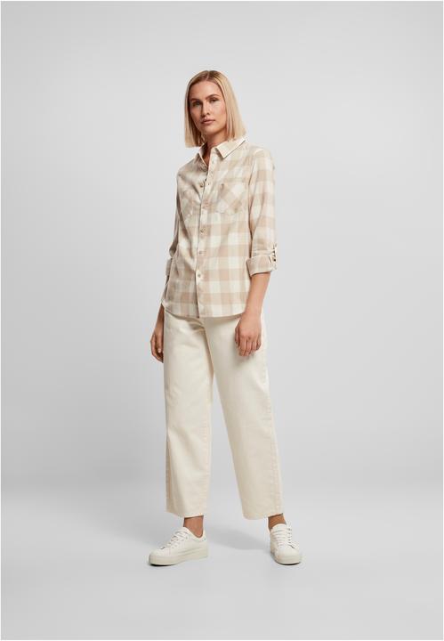 Produktbild Urban Classics Ladies Turnup Checked Flanell Shirt (XXL)