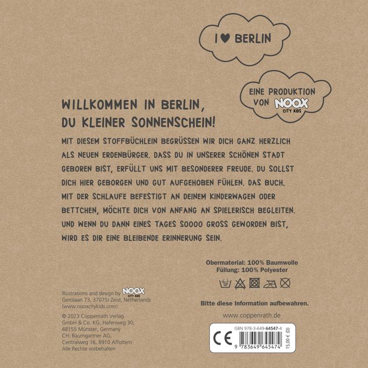 Actual product image Knister baby book: Welcome to Berlin (German)