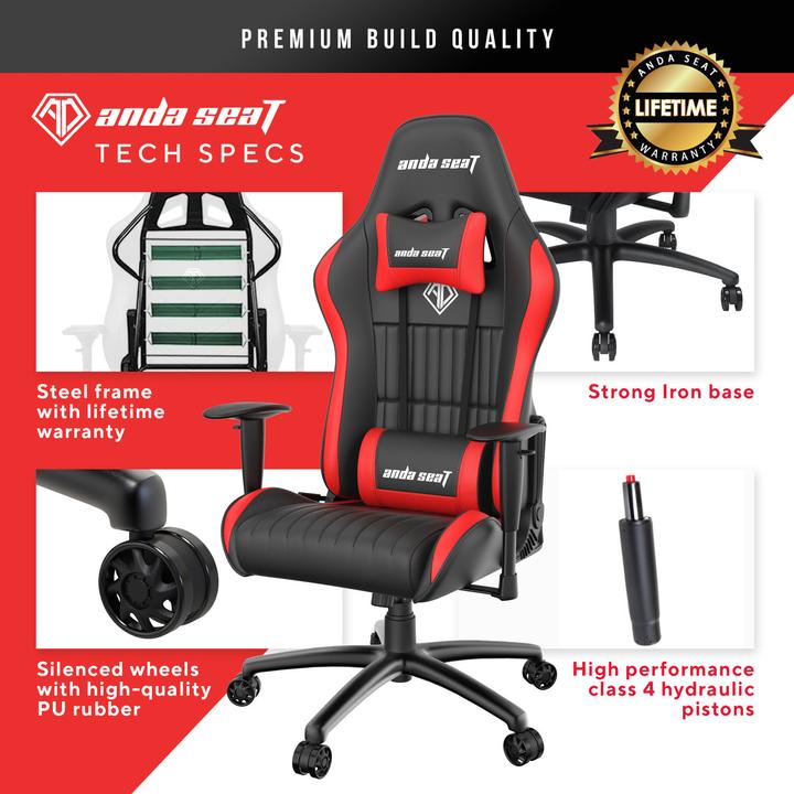 Image du produit Anda seaT Jungle noire et rouge
