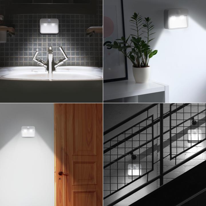 Immagine prodotto Brandson Luce notturna, 3x luci notturne a LED, lampada notturna, rilevatore di movimento, sensore di