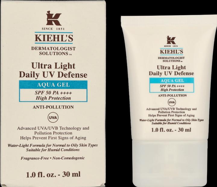 Actual product image Kiehl's Ultra Light UV Defence Aqua Gel Gel (Sun cream face, SPF 25, 30 ml, 50 g)