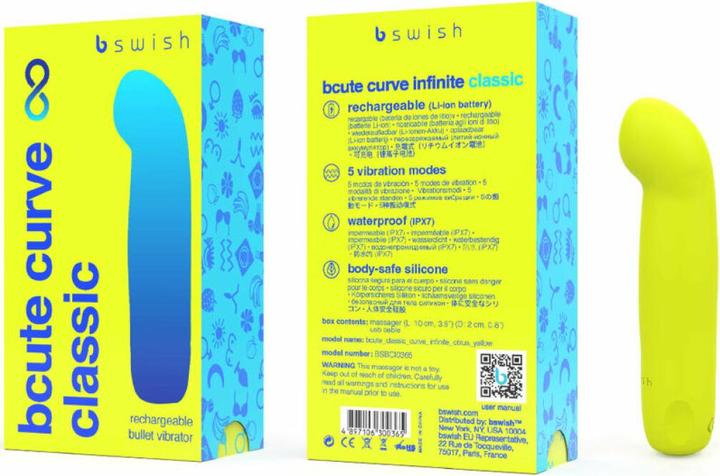 Produktbild Bswish B Swish - Bcute Curve Infinite Classic Vibrador Recargable Silicona Amarillo