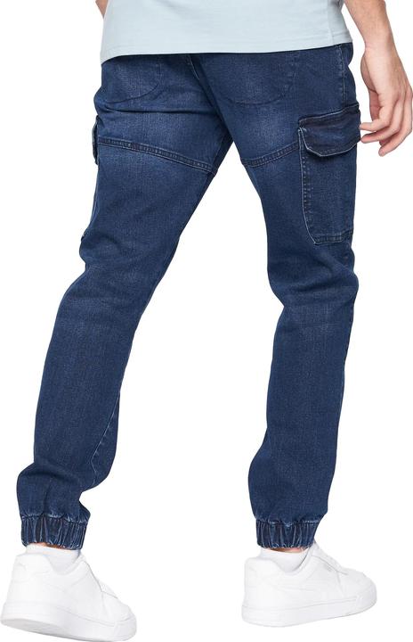 Actual product image Crosshatch Mens Malimore Cuffed Ankle Cargo Jeans (30)