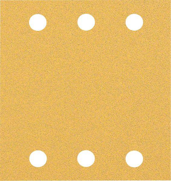 Actual product image Bosch Professional Zubehör Expert C470 Sandpaper with 6 holes for orbital sander, 115 x 107 mm, G 40, 10 pcs. (40)