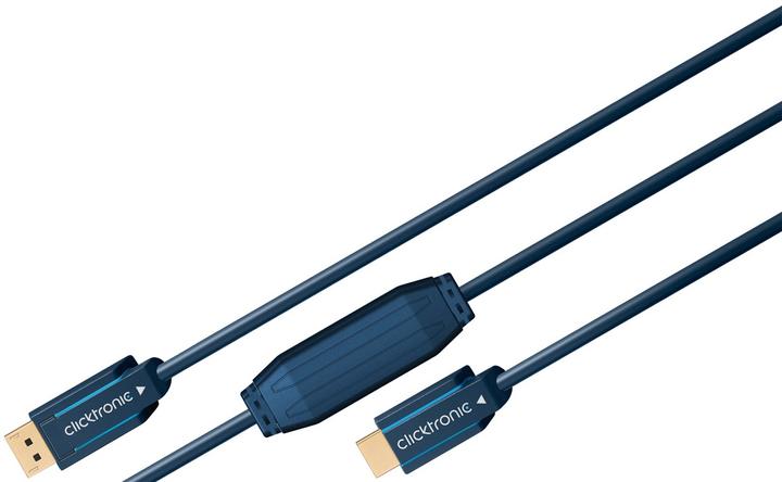 Produktbild clicktronic DisplayPort/HDMI Adapterkabel (10 m, HDMI, DisplayPort)