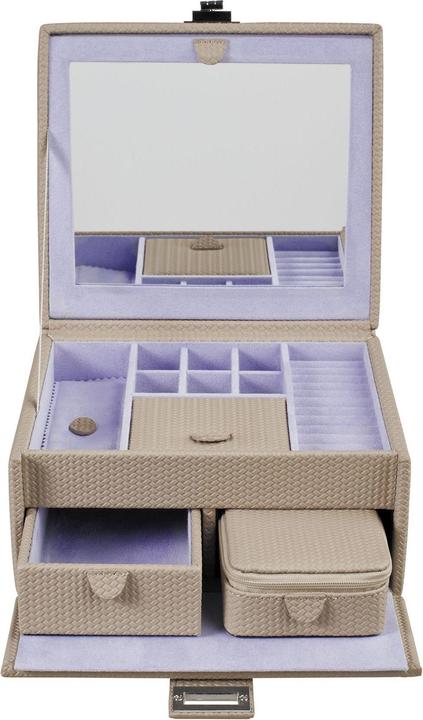 Actual product image Windrose 803948.07 - Jewellery case M with insert Corbello taupe