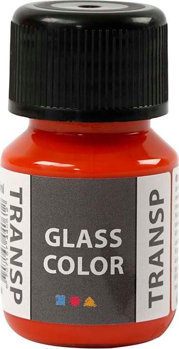 Image du produit Creativ Company Peinture pour verre, peinture transparente - Orange, 30 ml (Couleur transparente, 30 ml)