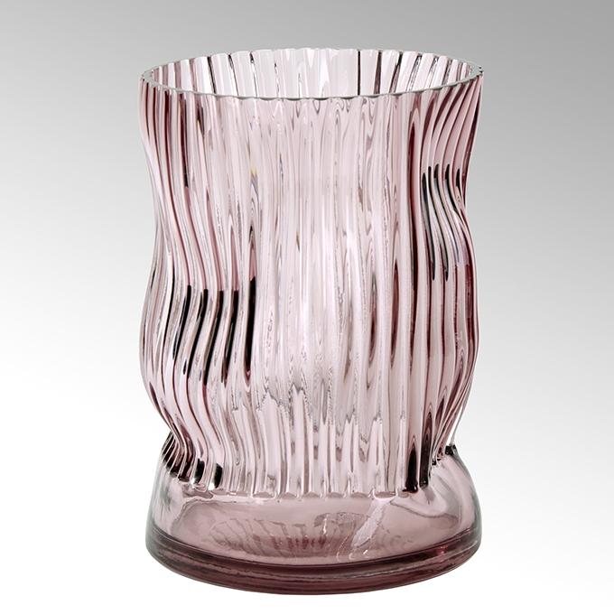 Immagine prodotto Vaso Milani in vetro, malva H 25 cm 17,5 x 17,5 cm (1 x)