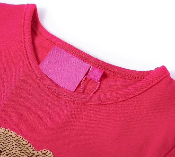 Image du produit VidaXL T-shirt manches longues enfant rose vif 92,Composition : 95% coton. 5 (92)