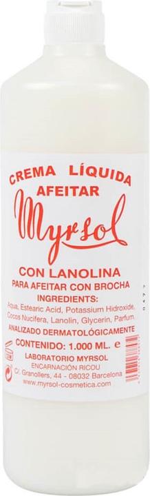 Myrsol Lanolina Liquid Shaving Cream 1000ml By