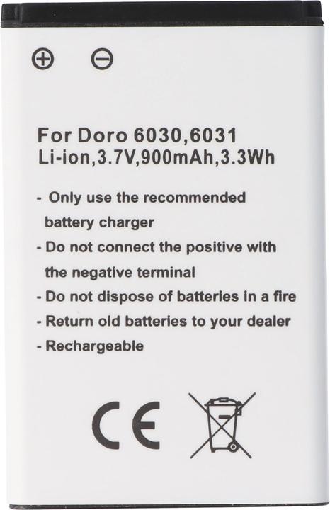 Image du produit AccuCell Akku für Doro 6030, 6031