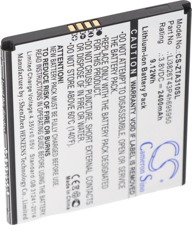 Image du produit AccuCell Batterie ZTE Blade A3 2020, Blade A3Y, Blade A3 2020T, Blade A5 2019, P545