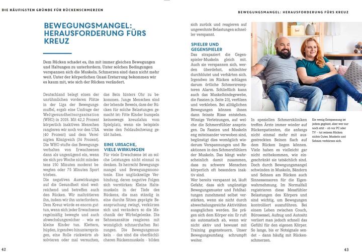 Produktbild Apotheken Umschau: Der stressfreie Rücken (Deutsch, Wort & Bild Verlag, 2021)