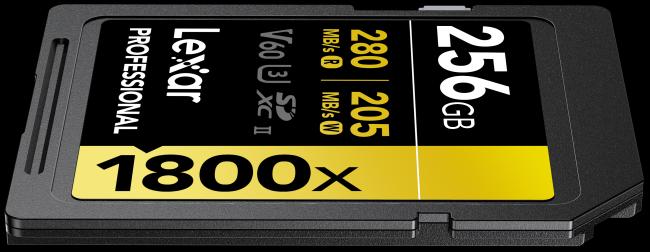 Produktbild Lexar Professional Gold Series (256 GB, SDXC, U3, UHS-II)