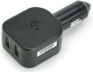 Actual product image Zebra Cigarette Lighter Adapter 5 V 2 5 A Two Type-A USB Connections.
