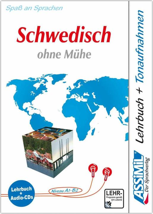 Actual product image . Schwedisch ohne Mühe. Multimedia-Classic. Lehrbuch und 4 Audio-CDs (German, ASSiMiL GmbH, 2020)