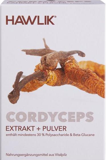 Produktbild Hawlik Cordyceps Extrakt + Pulver Kapsel (60 Stück, Kapseln, 58 g)