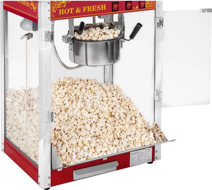Produktbild Royal Catering Retro Popcornmaschine Profi Popcornmaker Popcornautomat 1500W 5kg/h mit Wagen