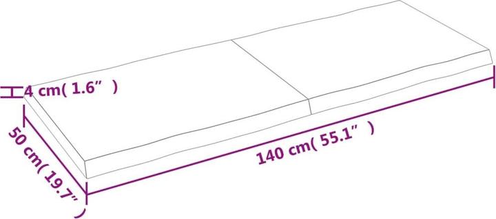 Produktbild VidaXL Aneta (140 x 4 x 50 cm)