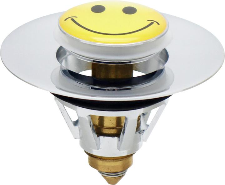Produktbild Dusbad Pop Up Universal Waschbeckenstöpsel Smiley